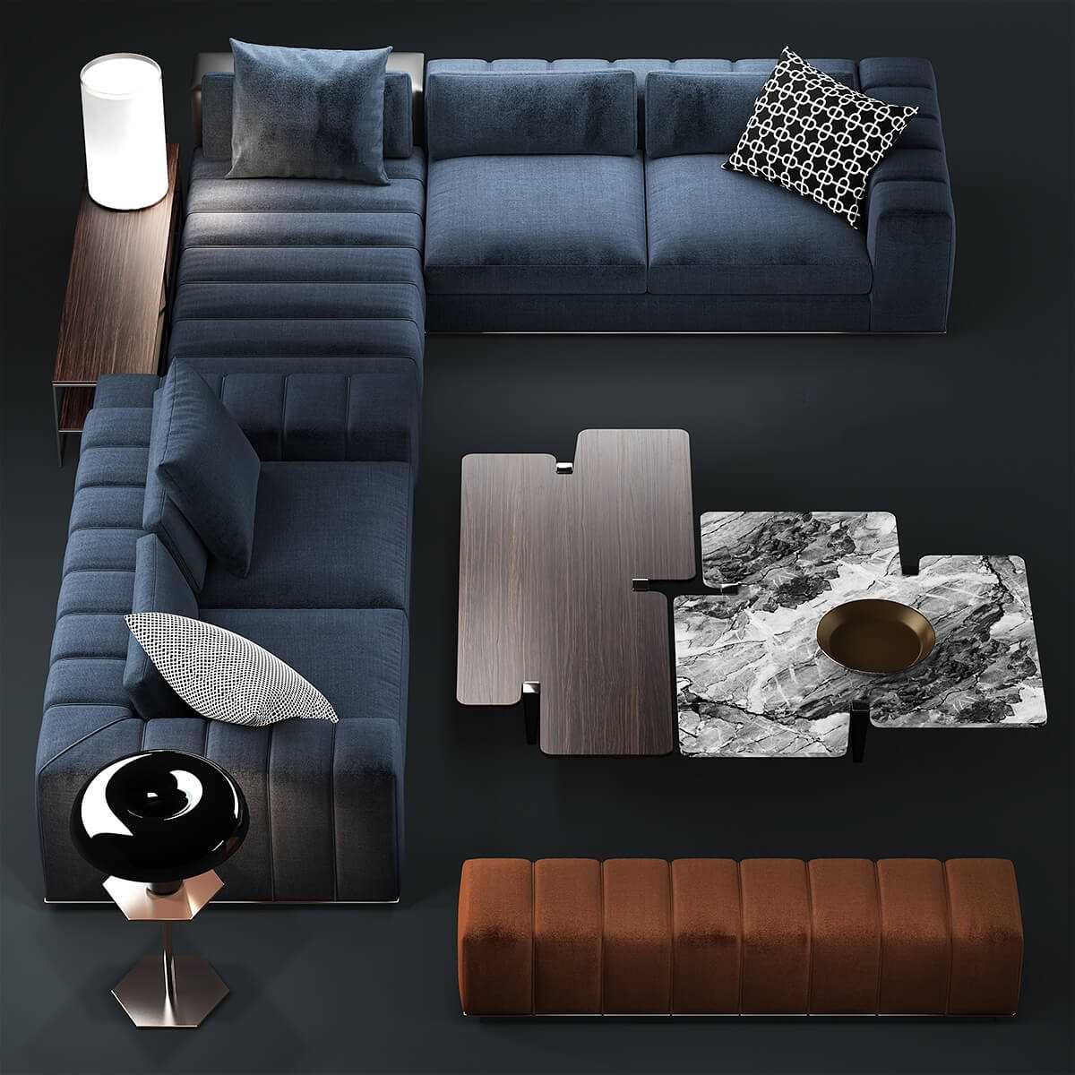 Transform Your Living Room with a Stylish Blue Couch