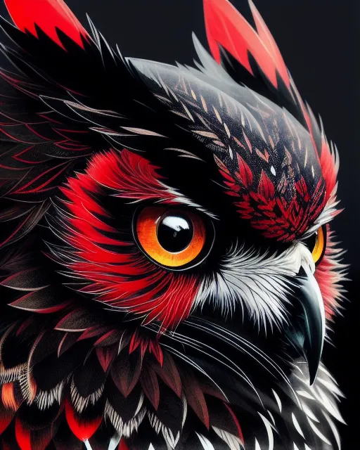 Discover the Fascinating World of the Black and Red Owl