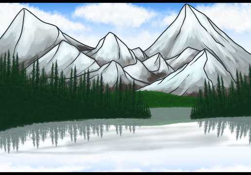 Learn how to draw easy landscapes step by step | Landscape drawing tutorials Learn how to draw easy landscapes step by step | Landscape drawing tutorials