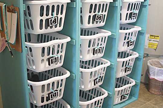 Organize Your Laundry Room with a Laundry Basket Shelf